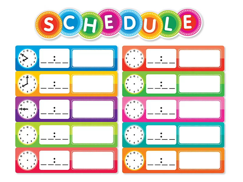 Daily Schedule daily-schedule